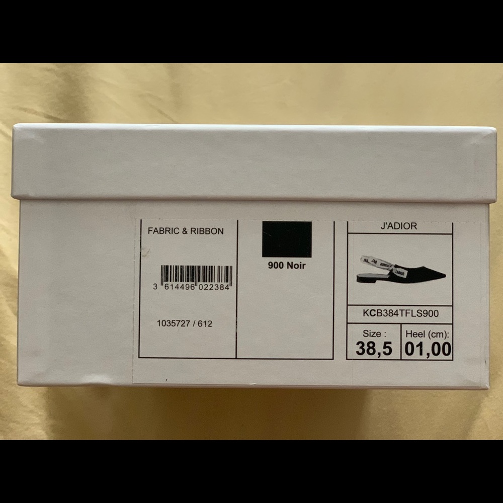CHRISTIAN DIOR SLING BACK 38.5